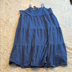 Old Navy Blue Extra Large Ruffle Maxi Sun Dress